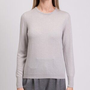 NWT DRUMOHR 100% Cashmere Sweater, Size M, Gray, Lightweight Knit, Made in Italy